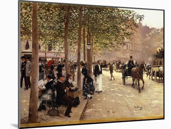 A Paris Street; Une Avenue Parisienne, C.1880-Jean Béraud-Mounted Giclee Print