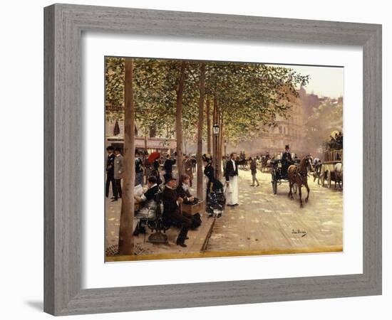 A Paris Street-Jean Béraud-Framed Giclee Print