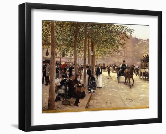 A Paris Street-Jean Béraud-Framed Giclee Print