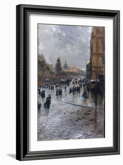 A Paris Street-Attilio Pratella-Framed Giclee Print