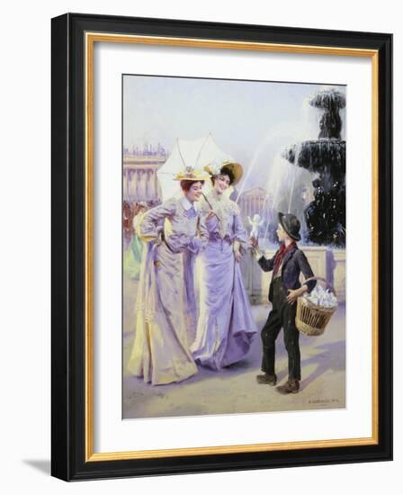 A Parisian Street Urchin-Basile Lemeunier-Framed Giclee Print