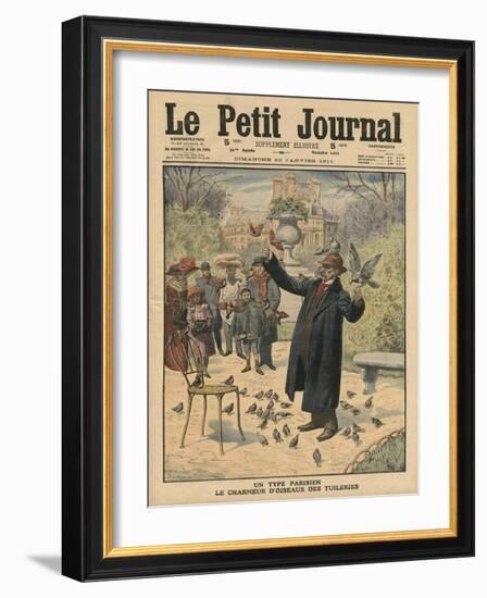 A Parisian Type, the Bird Charmer of the Tuileries-French School-Framed Giclee Print