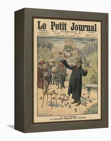 A Parisian Type, the Bird Charmer of the Tuileries-French School-Framed Premier Image Canvas