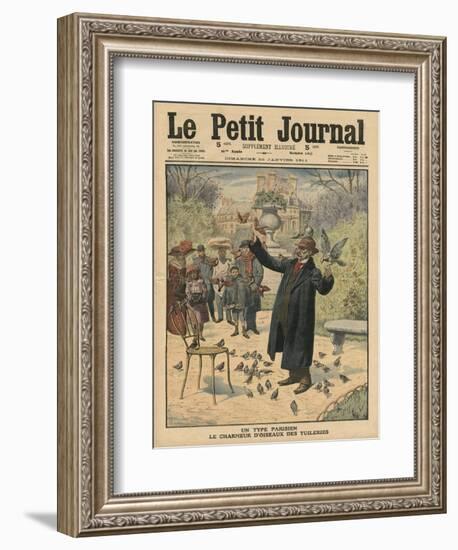 A Parisian Type, the Bird Charmer of the Tuileries-French School-Framed Giclee Print