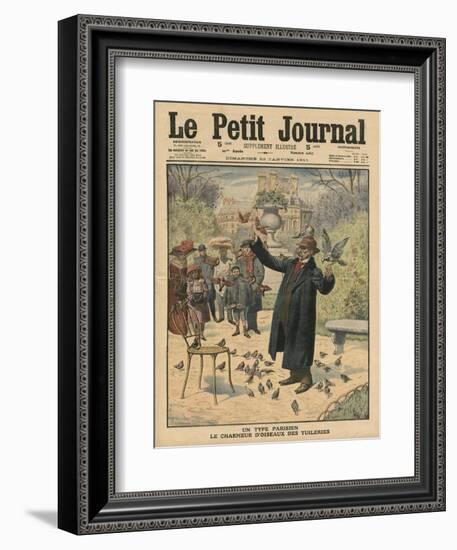 A Parisian Type, the Bird Charmer of the Tuileries-French School-Framed Giclee Print