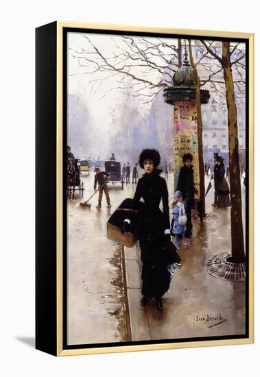 A Parisian; Une Parisienne-Jean Béraud-Framed Premier Image Canvas