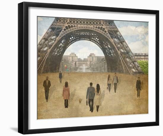 A Parisien Stroll-Midori Greyson-Framed Giclee Print