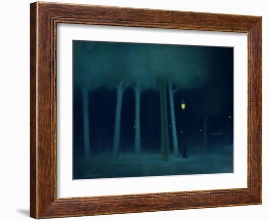 A Park at Night, circa 1892-95-Jozsef Rippl-Ronai-Framed Giclee Print