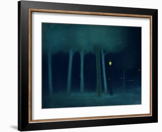 A Park at Night, circa 1892-95-Jozsef Rippl-Ronai-Framed Giclee Print