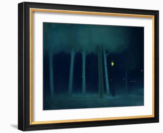 A Park at Night, circa 1892-95-Jozsef Rippl-Ronai-Framed Giclee Print