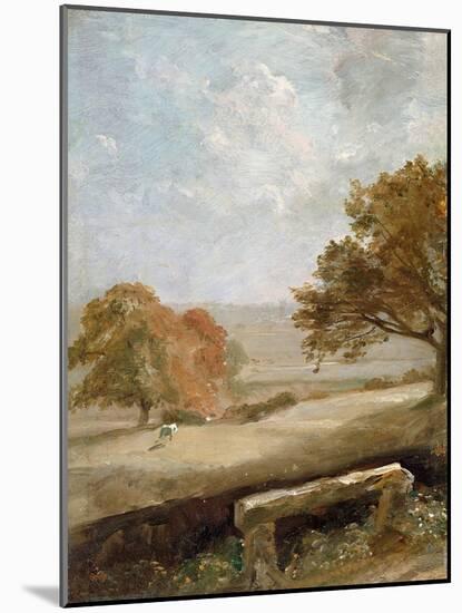 A Park Glade: View of Dedham Church-John Constable-Mounted Giclee Print