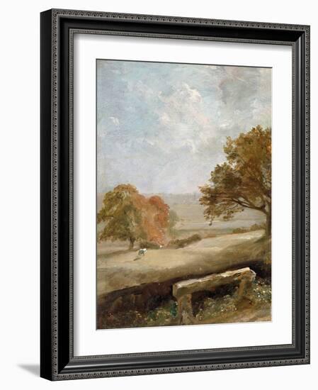 A Park Glade: View of Dedham Church-John Constable-Framed Giclee Print