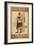 A parlor Match "Old Hoss" Scottish Bagpiper Poster-Lantern Press-Framed Art Print