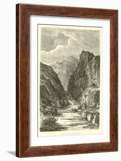 A Part of the Quebrada of Cuzco-Édouard Riou-Framed Giclee Print