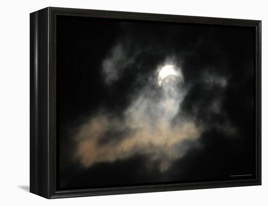 A Partial Solar Eclipse-null-Framed Premier Image Canvas