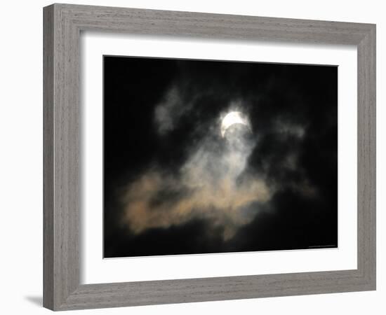 A Partial Solar Eclipse-null-Framed Photographic Print