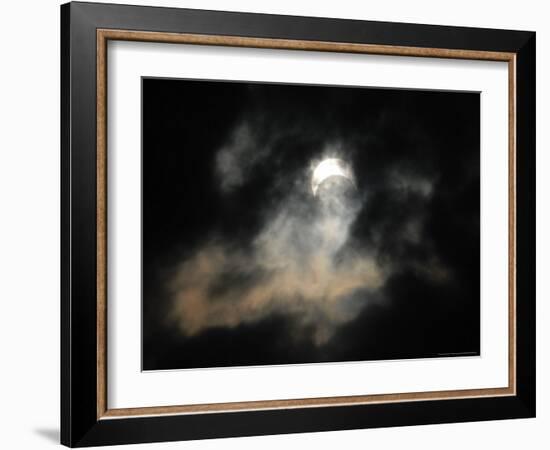 A Partial Solar Eclipse-null-Framed Photographic Print