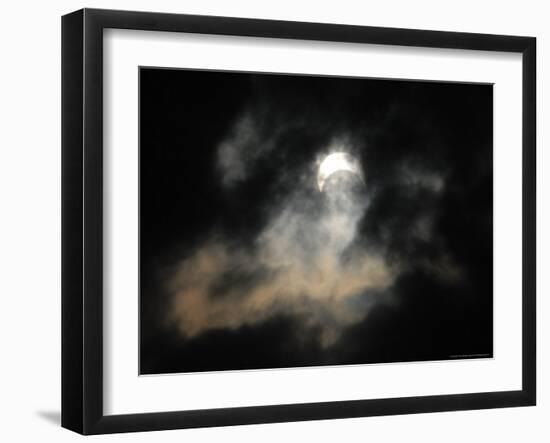 A Partial Solar Eclipse-null-Framed Photographic Print