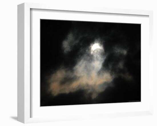 A Partial Solar Eclipse-null-Framed Photographic Print