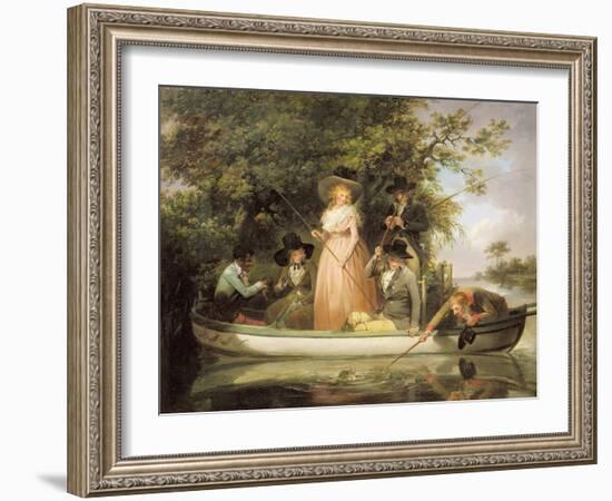 A Party Angling-George Morland-Framed Giclee Print