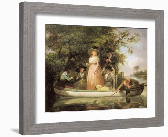 A Party Angling-George Morland-Framed Giclee Print