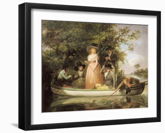 A Party Angling-George Morland-Framed Giclee Print