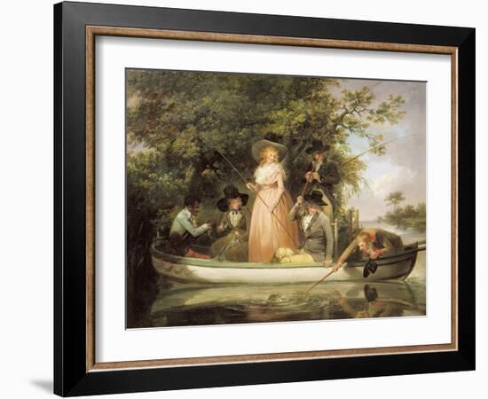 A Party Angling-George Morland-Framed Giclee Print