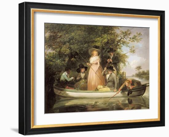 A Party Angling-George Morland-Framed Giclee Print