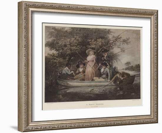 A Party Angling-George Morland-Framed Giclee Print