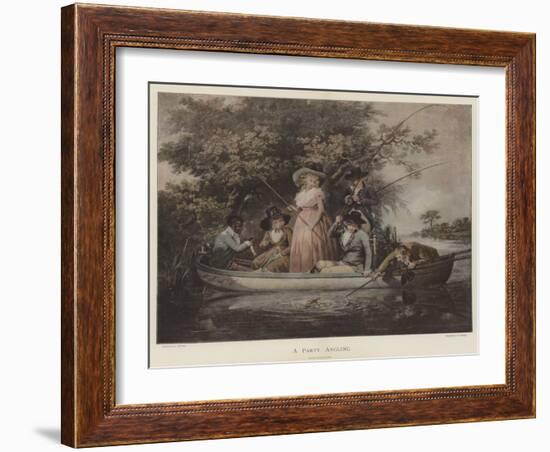 A Party Angling-George Morland-Framed Giclee Print