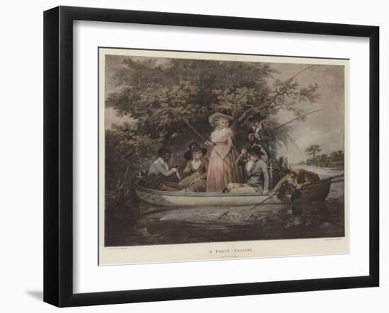 A Party Angling-George Morland-Framed Giclee Print