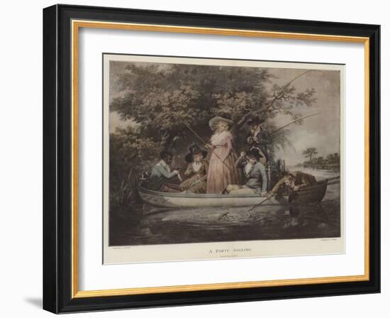 A Party Angling-George Morland-Framed Giclee Print