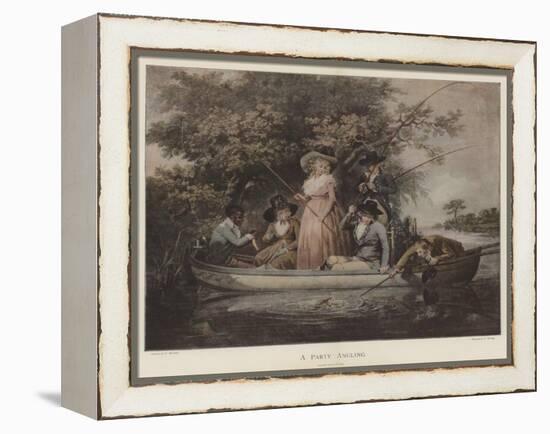 A Party Angling-George Morland-Framed Premier Image Canvas