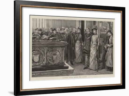 A Party Going Round the Chapel-null-Framed Giclee Print