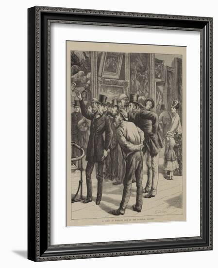 A Party of Working Men at the National Gallery-Edward Frederick Brewtnall-Framed Giclee Print