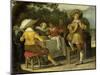 A Party Outdoors-Dirck Hals-Mounted Art Print