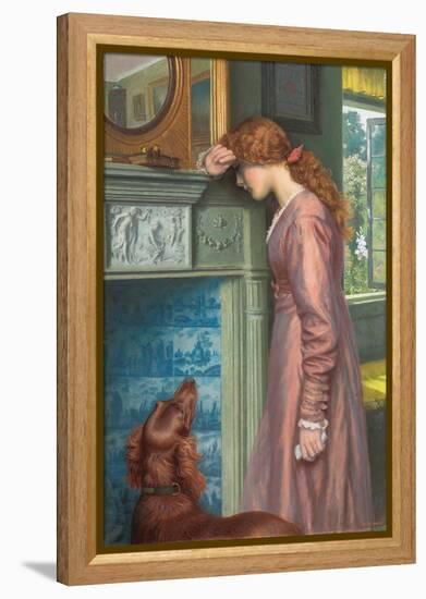 A Passing Cloud (Oil on Canvas)-Arthur Hughes-Framed Premier Image Canvas