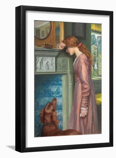 A Passing Cloud (Oil on Canvas)-Arthur Hughes-Framed Giclee Print