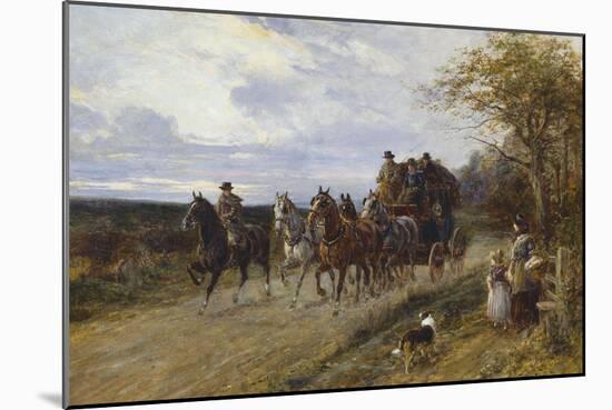 A Passing Coach-Heywood Hardy-Mounted Giclee Print