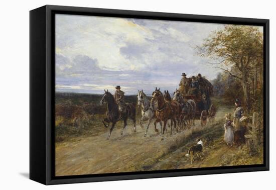 A Passing Coach-Heywood Hardy-Framed Premier Image Canvas