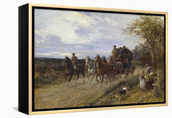 A Passing Coach-Heywood Hardy-Framed Premier Image Canvas