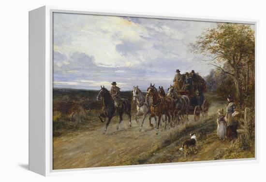 A Passing Coach-Heywood Hardy-Framed Premier Image Canvas