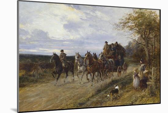 A Passing Coach-Heywood Hardy-Mounted Giclee Print
