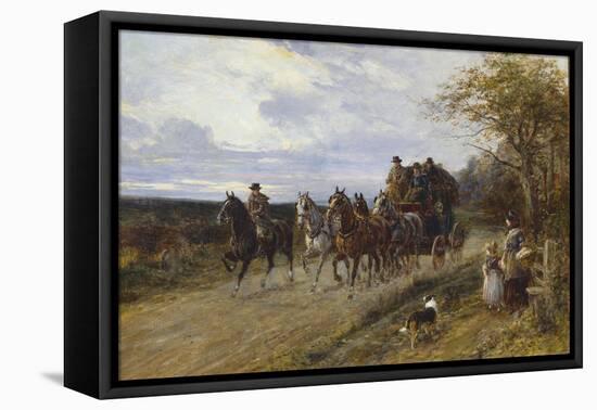 A Passing Coach-Heywood Hardy-Framed Premier Image Canvas