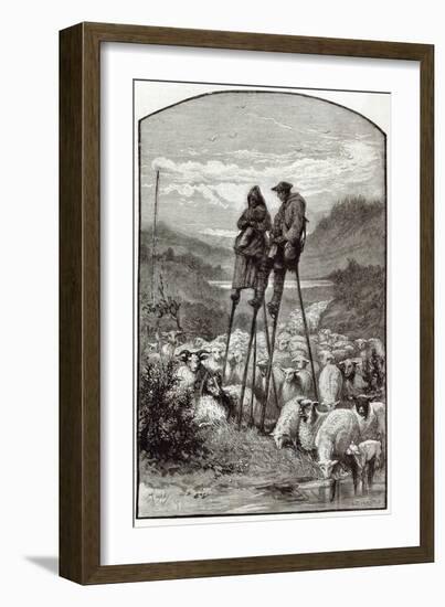 A Pastoral in the Landes, from 'Leisure Hour', 1891-null-Framed Giclee Print