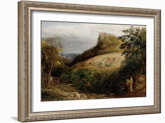 A Pastoral Scene, 19th Century-Samuel Palmer-Framed Giclee Print