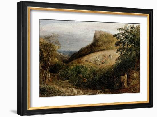 A Pastoral Scene, 19th Century-Samuel Palmer-Framed Giclee Print