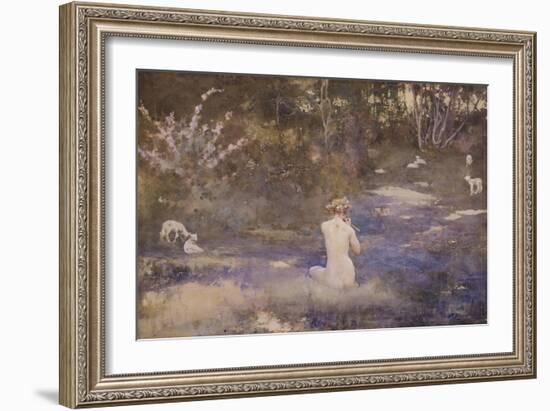 A Pastoral-John Reinhard Weguelin-Framed Giclee Print