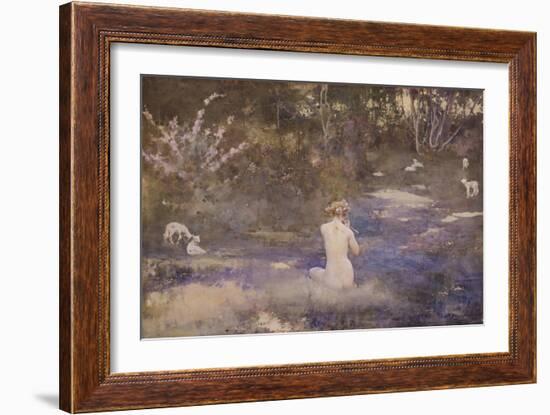 A Pastoral-John Reinhard Weguelin-Framed Giclee Print