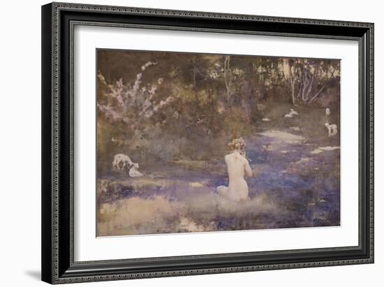 A Pastoral-John Reinhard Weguelin-Framed Giclee Print